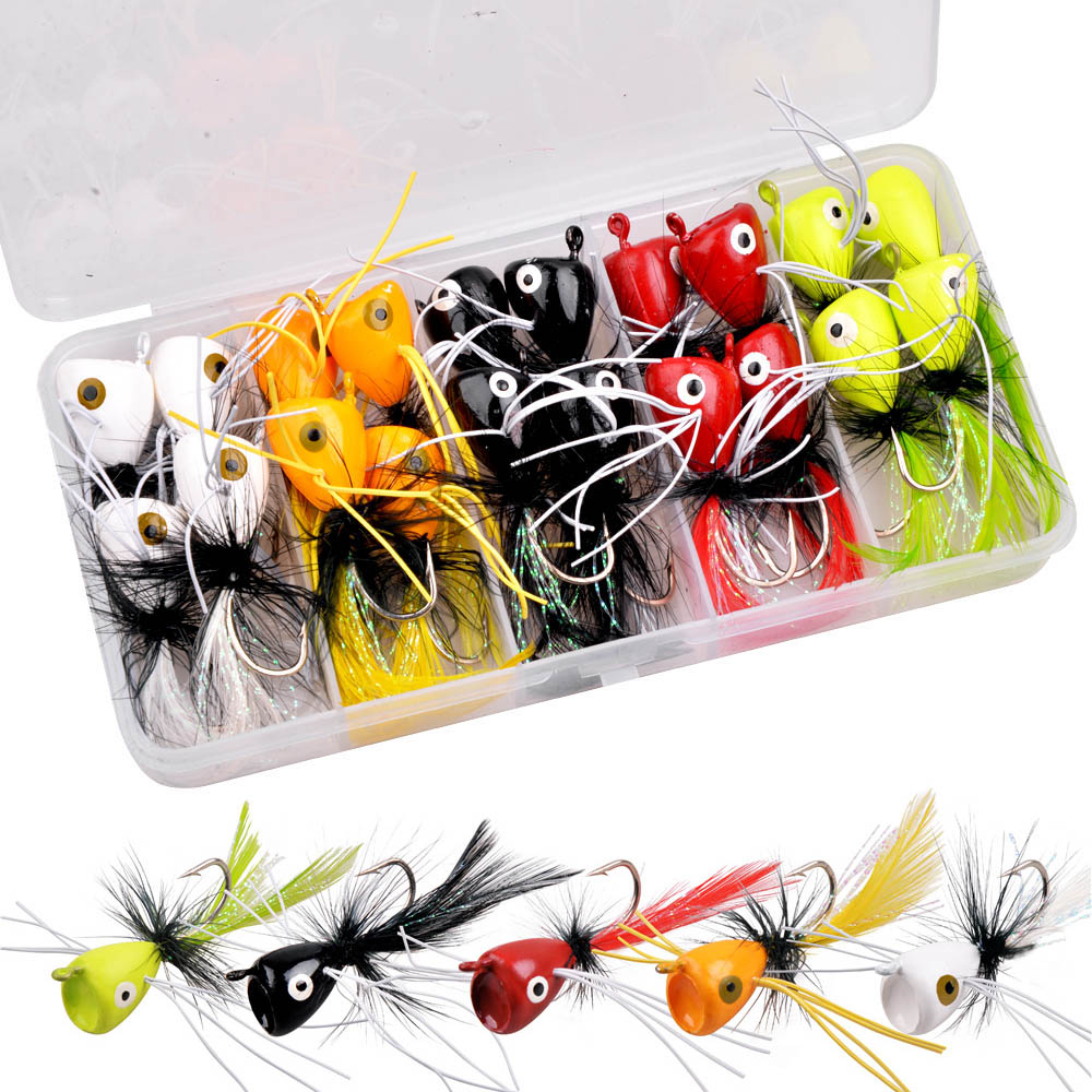 20 adet yüzen sinek Jig balıkç - Fishing Lure Popper incelemesi ve fiyatı