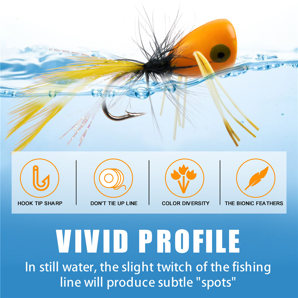 20 adet yüzen sinek Jig balıkç - Fishing Lure Popper incelemesi ve fiyatı