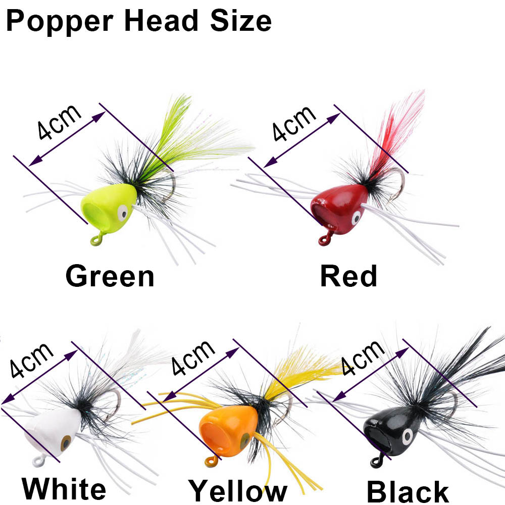 20 adet yüzen sinek Jig balıkç - Fishing Lure Popper incelemesi ve fiyatı